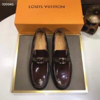 Louis Vuitton LV Men Saint Germain Loafer Ebene Glazed Calf Monogram Canvas