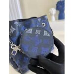 Louis Vuitton LV Unisex Bella Bag Navy Blue Mahina Calfskin – Image 10
