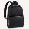 Louis Vuitton LV Unisex Campus Backpack Damier Infini Onyx Silver Cowhide Leather