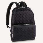 Louis Vuitton LV Unisex Campus Backpack Damier Infini Onyx Silver Cowhide Leather