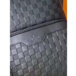 Louis Vuitton LV Unisex Campus Backpack Damier Infini Onyx Silver Cowhide Leather – Bild 7
