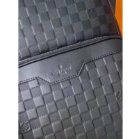 Louis Vuitton LV Unisex Campus Backpack Damier Infini Onyx Silver Cowhide Leather (1)