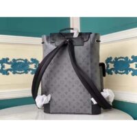 Louis Vuitton LV Unisex Christopher PM Backpack Grey Monogram Eclipse Coated Canvas (8)