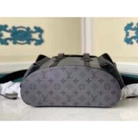 Louis Vuitton LV Unisex Christopher PM Backpack Grey Monogram Eclipse Coated Canvas (8)