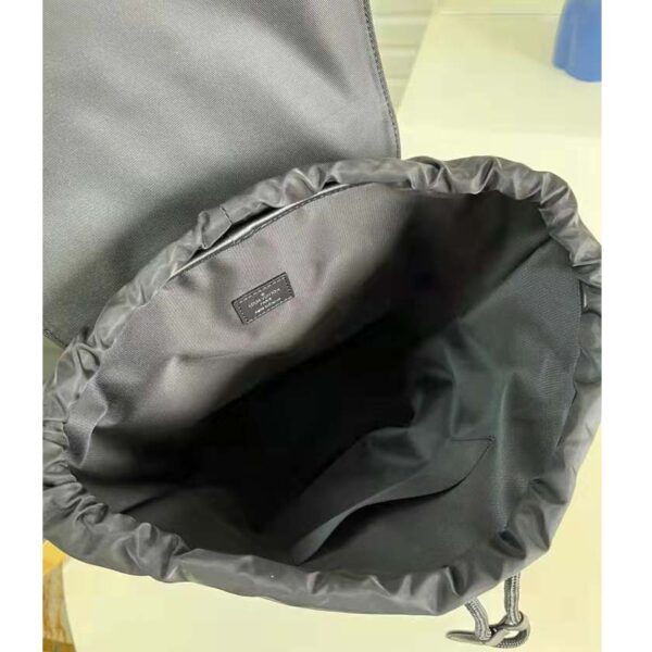 Louis Vuitton LV Unisex Christopher Slim Backpack Black Taurillon Cowhide Leather (10)
