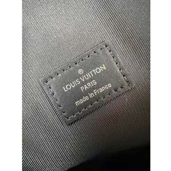Louis Vuitton LV Unisex Christopher Slim Backpack Black Taurillon Cowhide Leather (11)