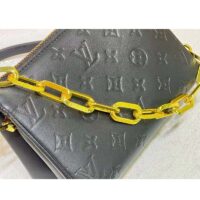 Louis Vuitton LV Unisex Coussin BB Black Monogram-Embossed Puffy Lambskin Calfskin (1)