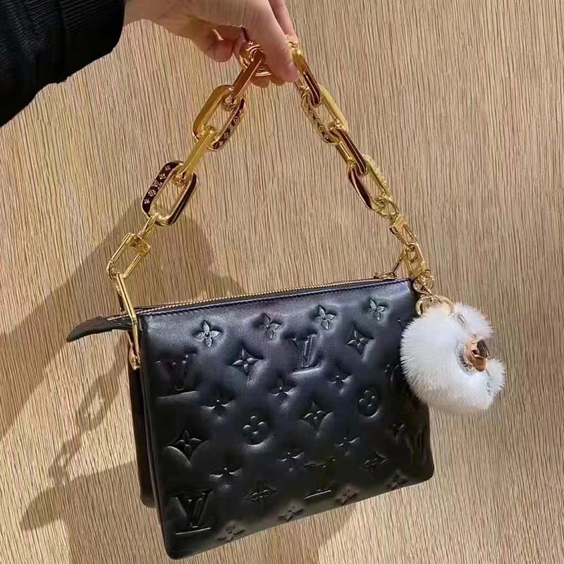 Louis Vuitton Coussin Bb Black Palladium Lamb