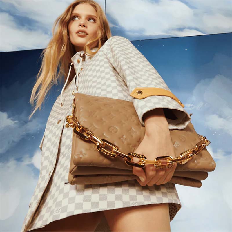 Shop Exclusive: LOUIS VUITTON Coussin PM Camel Lambskin