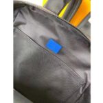 Louis Vuitton LV Unisex Dean Backpack Blue Monogram Macassar Coated Canvas Cowhide Leather - Image 10