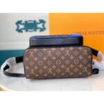 Louis Vuitton LV Unisex Dean Backpack Blue Monogram Macassar Coated Canvas Cowhide Leather - Image 5