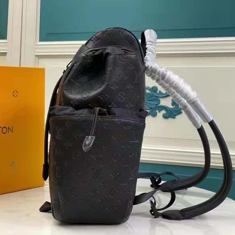 Louis Vuitton Chalk Backpack Monogram Shadow Black in Calf Leather with  Black - US