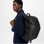 Louis Vuitton LV Unisex Discovery Backpack Black Monogram Shadow Calf Cowhide Leather - Imagen 11