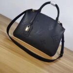 Louis Vuitton LV Unisex Grand Palais Tote Black Monogram Embossed Grained Cowhide Leather - immagine 2