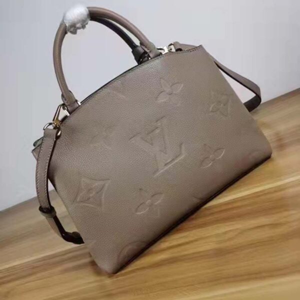 Louis Vuitton LV Unisex Grand Palais Tote Gray Monogram Embossed Grained Cowhide Leather (11)