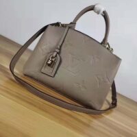 Louis Vuitton LV Unisex Grand Palais Tote Gray Monogram Embossed Grained Cowhide Leather (9)