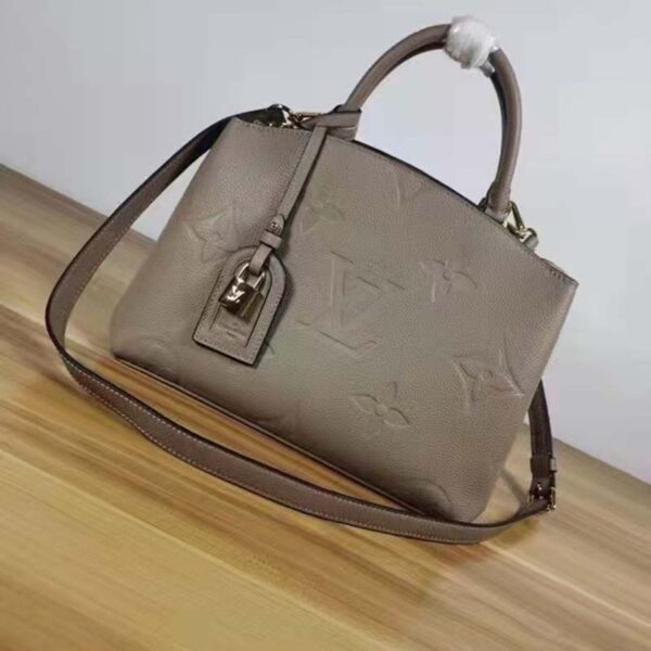 Louis Vuitton LV Unisex Grand Palais Tote Gray Monogram Embossed Grained Cowhide Leather (3)