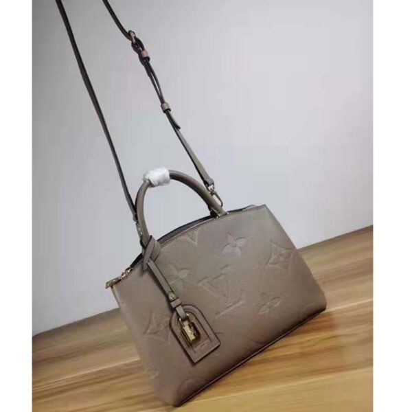 Louis Vuitton LV Unisex Grand Palais Tote Gray Monogram Embossed Grained Cowhide Leather (6)