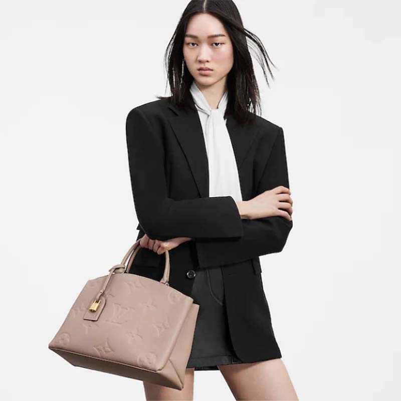 Louis Vuitton LV Grand Palais tote bag Grey Leather ref.355051 - Joli Closet