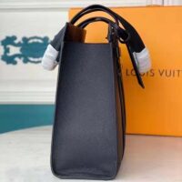 Louis Vuitton LV Unisex LV Aerogram Tote Black Grained Calf Cowhide Leather (10)