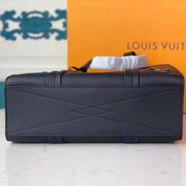 Louis Vuitton LV Unisex LV Aerogram Tote Black Grained Calf Cowhide Leather (3)