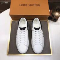 Louis Vuitton LV Unisex Luxembourg Sneaker Black White Perforated Calf Leather (1)