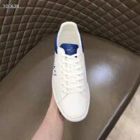 Louis Vuitton LV Unisex Luxembourg Sneaker Blue Perforated Calf Leather Rubber (3)