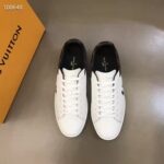 Louis Vuitton LV Unisex Luxembourg Sneaker White Perforated Calf Suede Leather - immagine 5