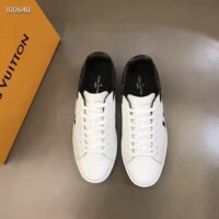 Louis Vuitton LV Unisex Luxembourg Sneaker White Perforated Calf Suede Leather (1)