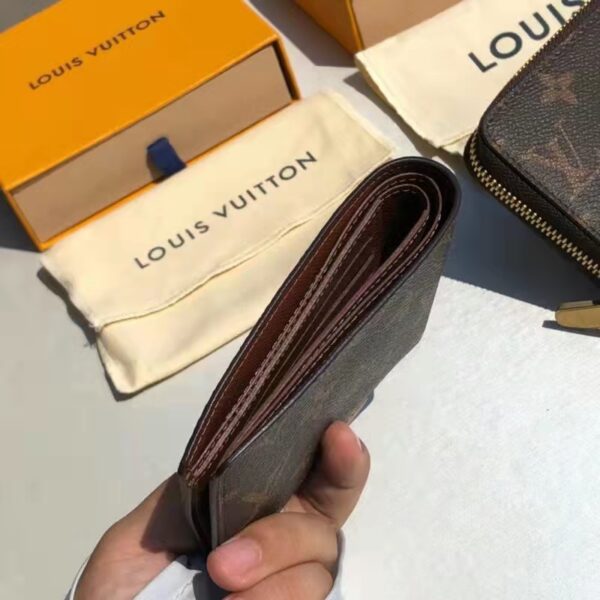 Louis Vuitton LV Unisex Multiple Wallet Brown Coated Canvas Cowhide Leather (2)