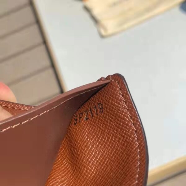 Louis Vuitton LV Unisex Multiple Wallet Brown Coated Canvas Cowhide Leather (5)