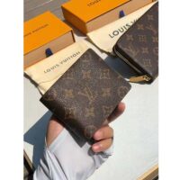 Louis Vuitton LV Unisex Multiple Wallet Brown Coated Canvas Cowhide Leather (1)