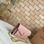 Louis Vuitton LV Women Mylockme Chain Pochette Beige Soft Grained Calfskin - Image 5