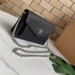 Louis Vuitton LV Unisex Mylockme Chain Pochette Black Soft Grained Calfskin - immagine 3