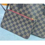 Louis Vuitton LV Unisex Neverfull PM Tote Brown Damier Ebene Coated Canvas - Bild 8