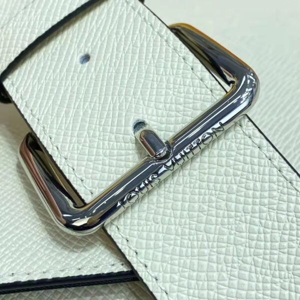 Louis Vuitton LV Unisex New Flap Messenger Beige Taiga Cowhide Leather (10)