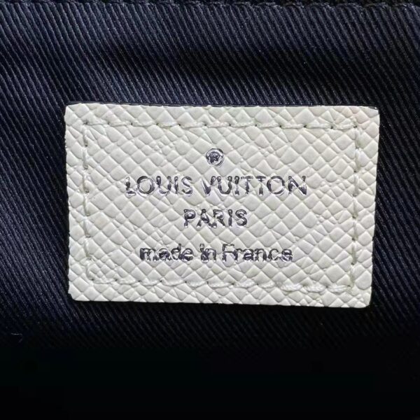 Louis Vuitton LV Unisex New Flap Messenger Beige Taiga Cowhide Leather (12)