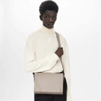 Louis Vuitton LV Unisex New Flap Messenger Beige Taiga Cowhide Leather