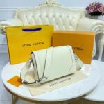 Louis Vuitton LV Unisex New Flap Messenger Beige Taiga Cowhide Leather – Image 5