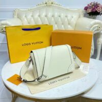 Louis Vuitton LV Unisex New Flap Messenger Beige Taiga Cowhide Leather