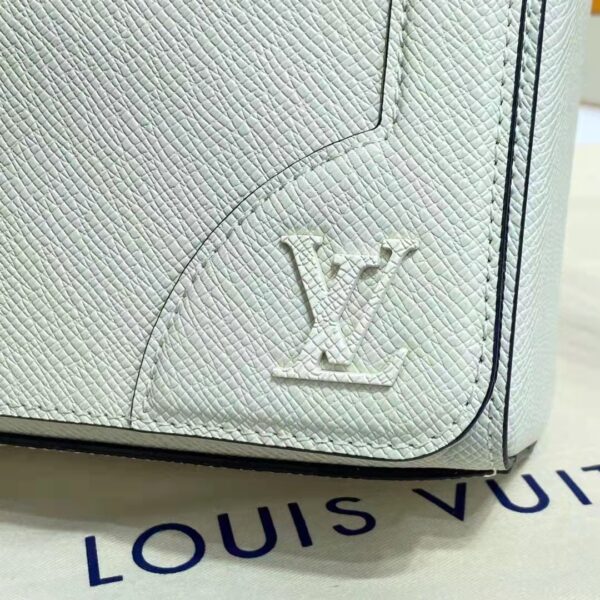 Louis Vuitton LV Unisex New Flap Messenger Beige Taiga Cowhide Leather (8)