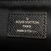 Louis Vuitton LV Unisex New Flap Messenger Black Taiga Cowhide Leather (1)