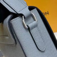 Louis Vuitton LV Unisex New Flap Messenger Grey Taiga Cowhide Leather