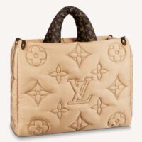 Louis Vuitton LV Unisex OnTheGO GM Tote Bag Beige Econyl