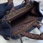 Louis Vuitton LV Unisex OnTheGO GM Tote Bag Black Econyl – Image 7