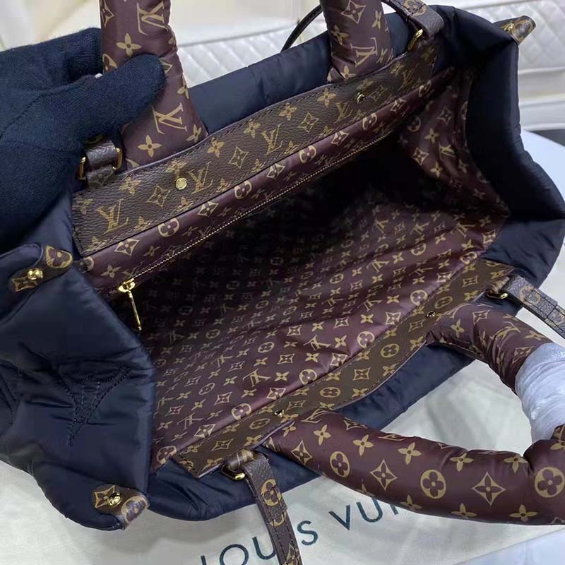Louis Vuitton LV Unisex OnTheGO GM Tote Bag Black Econyl - LULUX