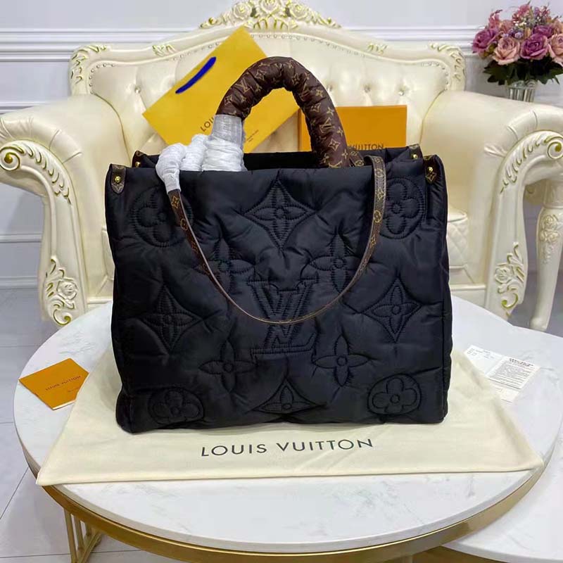 M59005 Louis Vuitton Monogram Econyl OnTheGo GM Tote Bag-Green