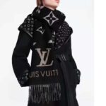 Louis Vuitton LV Unisex Studdy Reykjavik Scarf Black Cashmere Monogram - Bild 10