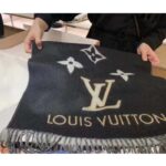 Louis Vuitton LV Unisex Studdy Reykjavik Scarf Black Cashmere Monogram - Bild 2