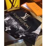 Louis Vuitton LV Unisex Studdy Reykjavik Scarf Black Cashmere Monogram - Bild 6